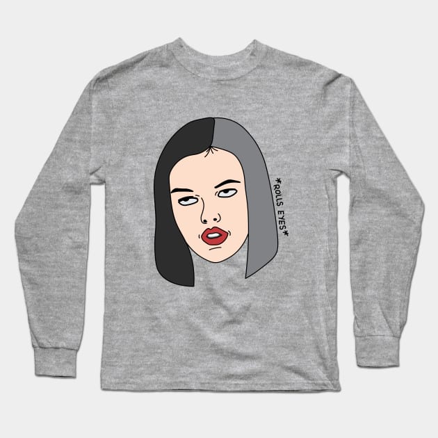 Rolling eyes Long Sleeve T-Shirt by Sourdigitals